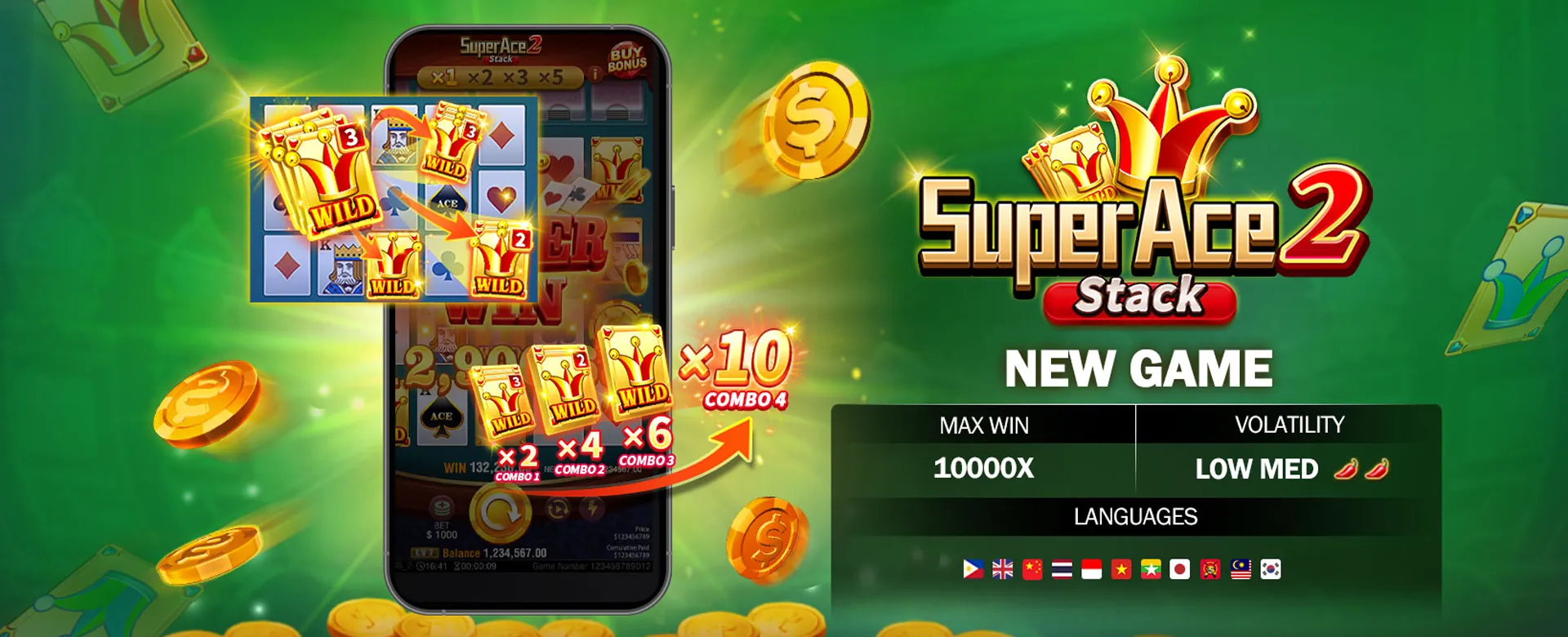 Vipph Fun Register exciting online casino games background